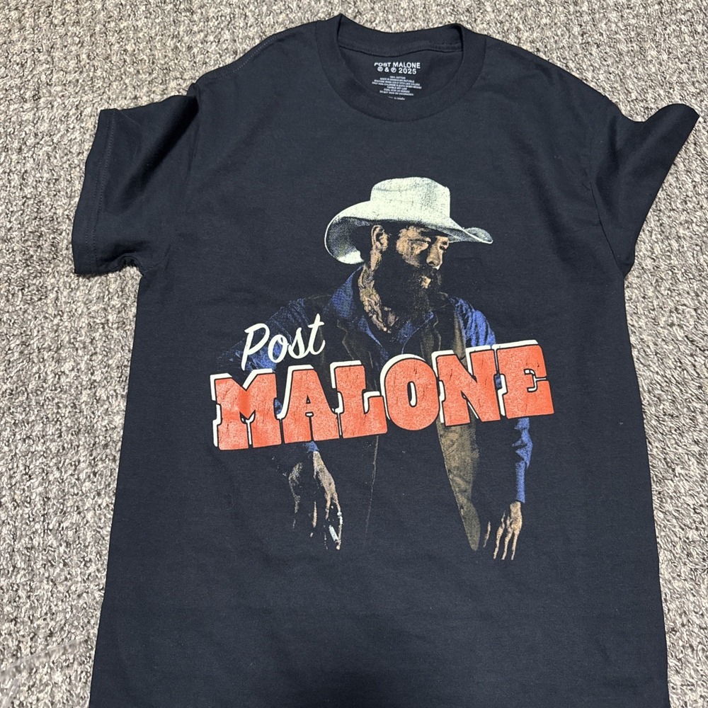 Post Malone Posty Co T Shirt Mens Small Black Short Sleeve